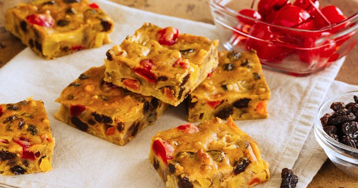 Fantastically Fruity Fruitcake Bars