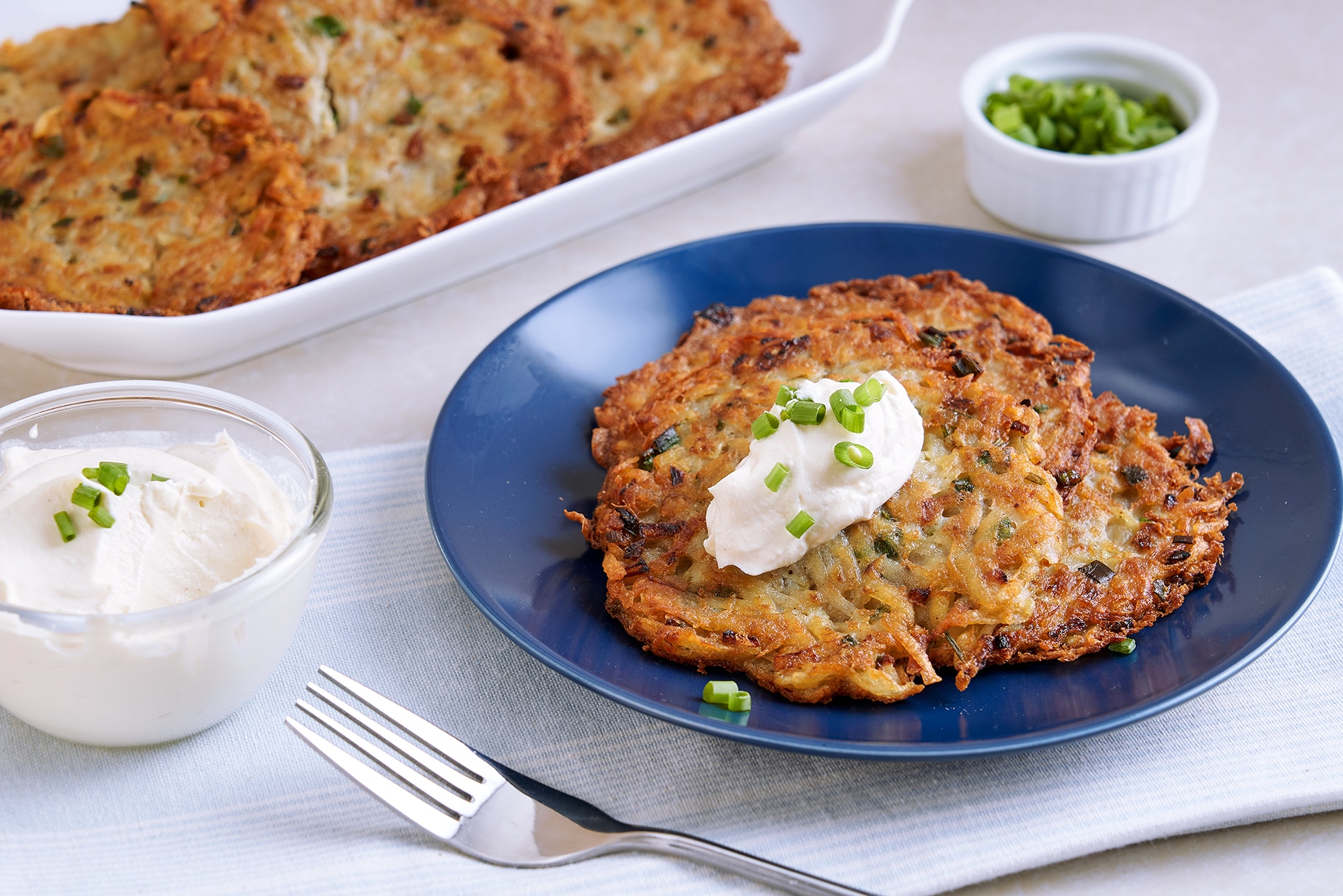 Potato Pancake with Sour Cream