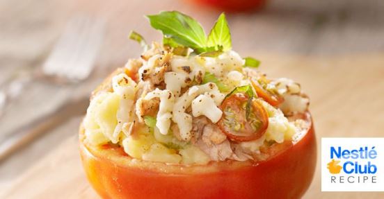 Salad in a Tomato Cup